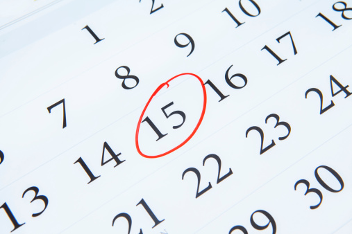 calendar 15th